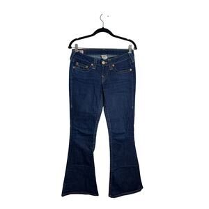 True Religion Carrie Low Rise Flare Y2K Dark Wash Jeans Size 27